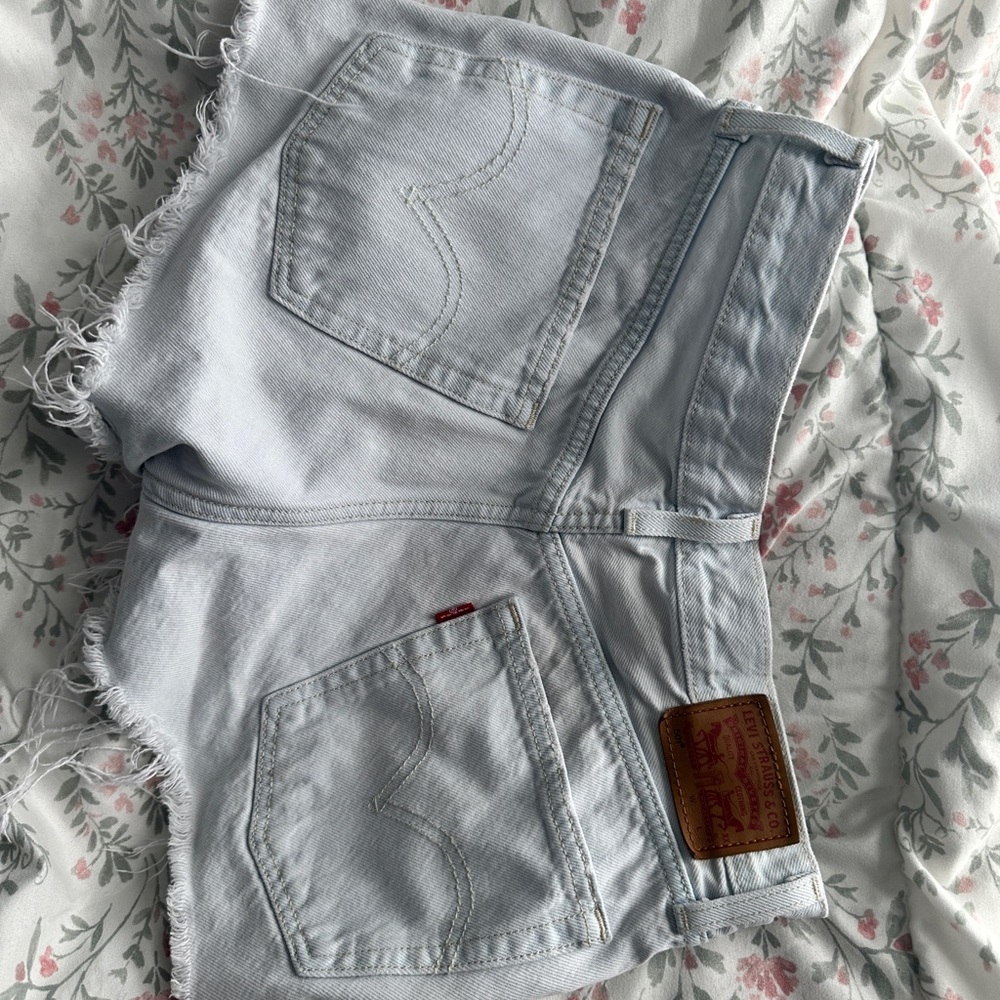 Levi's 501 Light Blue Jean Shorts